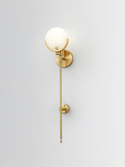 Ava Brass Wall Lamp-DWHOME