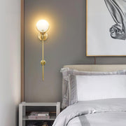 Ava Brass Wall Lamp-DWHOME
