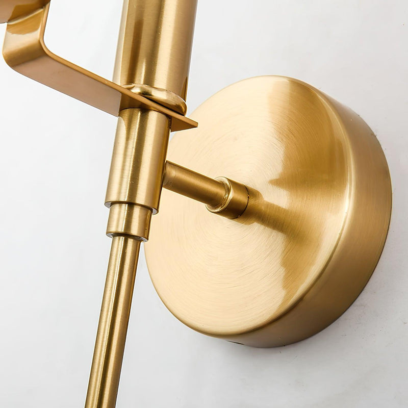Ava Brass Wall Lamp-DWHOME