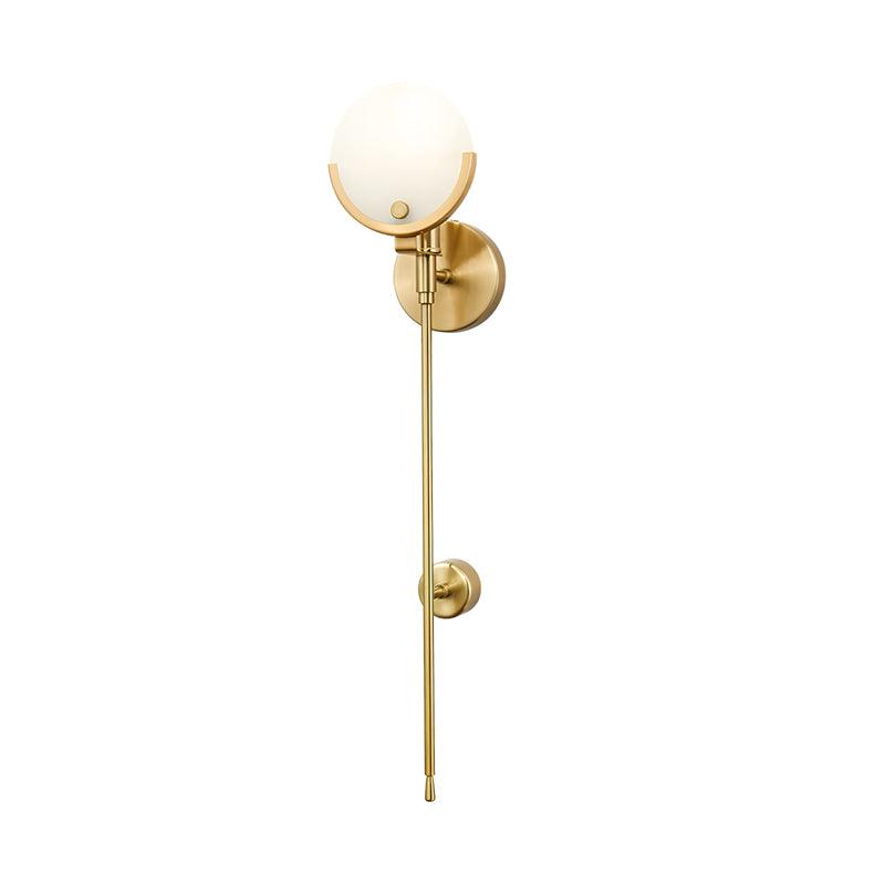 Ava Brass Wall Lamp-DWHOME