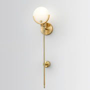 Ava Brass Wall Lamp-DWHOME