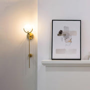 Ava Brass Wall Lamp-DWHOME