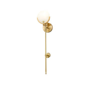 Ava Brass Wall Lamp-DWHOME