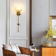 Ava Brass Wall Lamp-DWHOME
