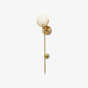 Ava Brass Wall Lamp-DWHOME