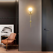 Ava Brass Wall Lamp-DWHOME