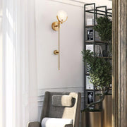 Ava Brass Wall Lamp-DWHOME