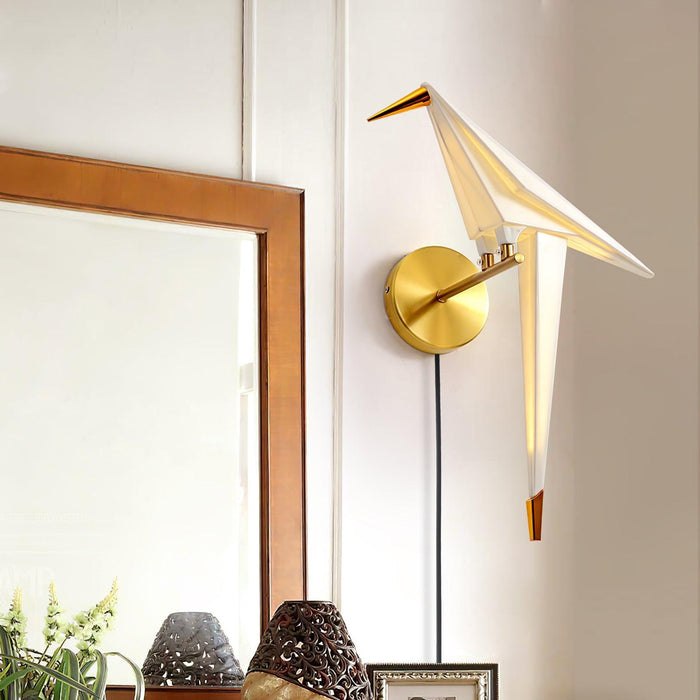 Avian Serenity Plug-In Wall Lamp.