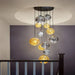 Ayla Bubble  Art Contemporary Stairwell Chandelier.