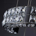 Aysha Black Crystal High Ceiling Entryway Light Fixture.