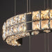 Aysha Black Crystal High Ceiling Entryway Light Fixture.