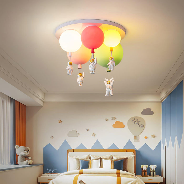 Frosted Balloon Combination Ceiling Lamp.