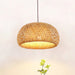 Bamboo Braided Pendant Lamp.