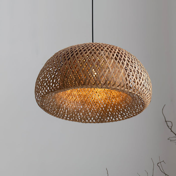 Bamboo Braided Pendant Lamp.