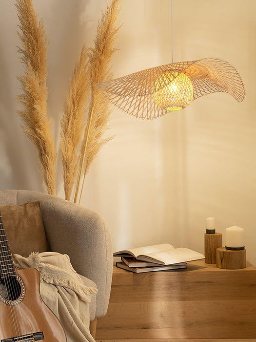 Bamboo Frame Pendant Lamp-DWHOME