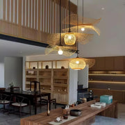 Bamboo Frame Pendant Lamp-DWHOME