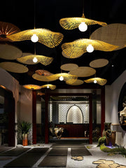 Bamboo Frame Pendant Lamp-DWHOME