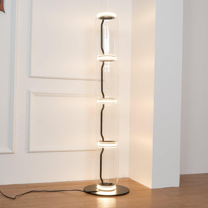 Bamboo Glass Floor Lamp - DWHOME