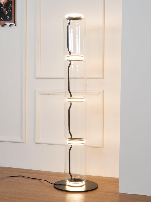 Bamboo Glass Floor Lamp - DWHOME