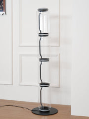 Bamboo Glass Floor Lamp-DWHOME