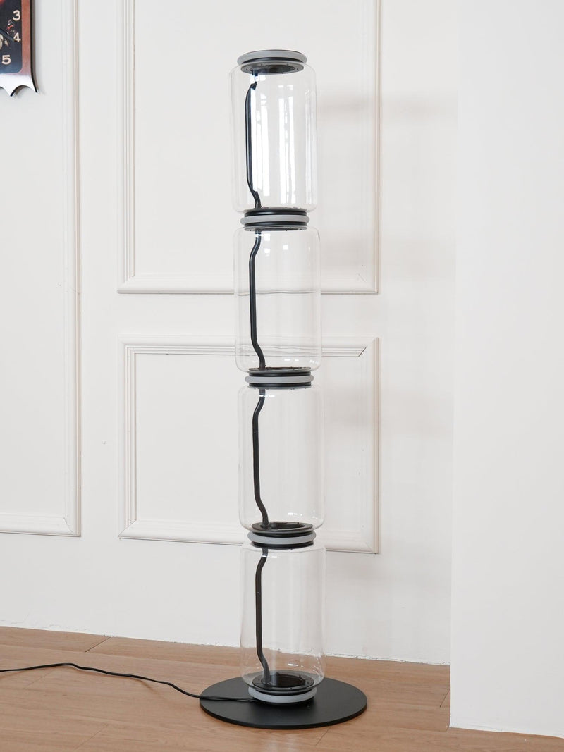 Bamboo Glass Floor Lamp-DWHOME