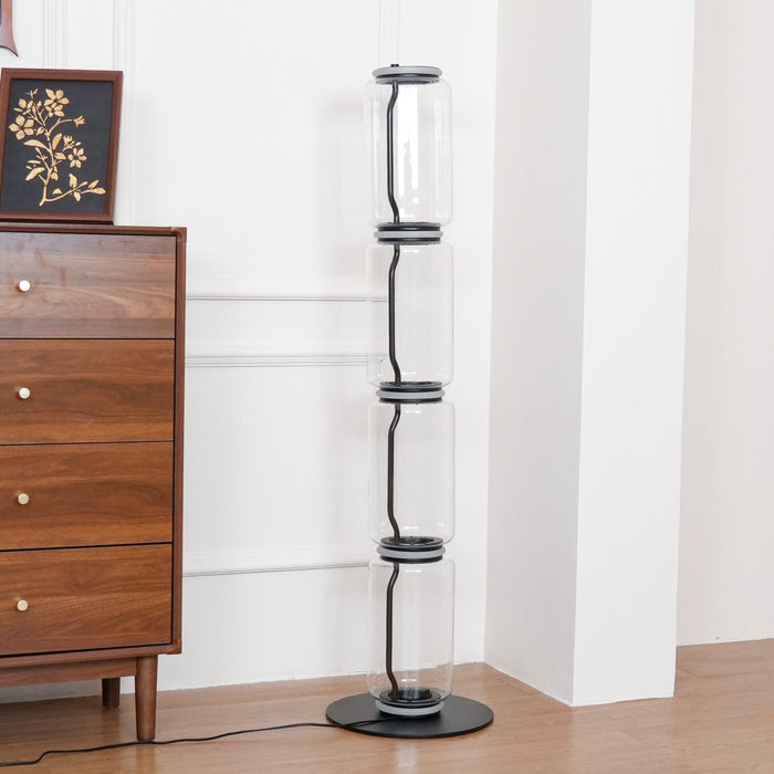 Bamboo Glass Floor Lamp - DWHOME