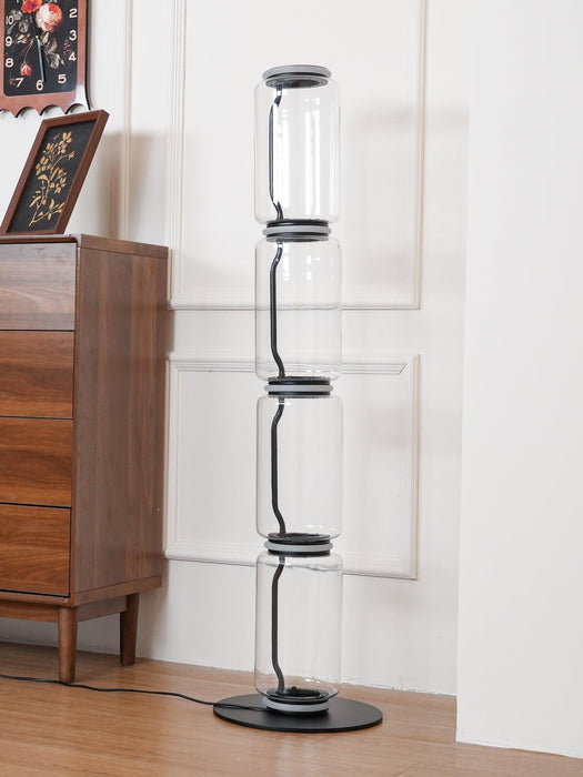 Bamboo Glass Floor Lamp - DWHOME