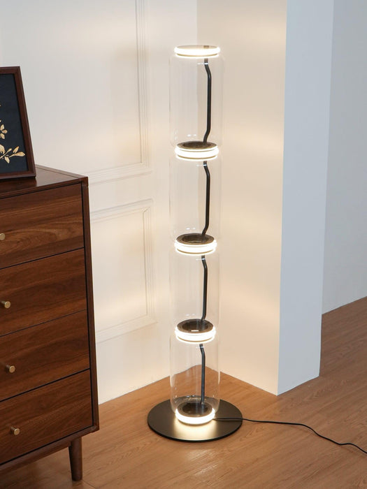 Bamboo Glass Floor Lamp - DWHOME