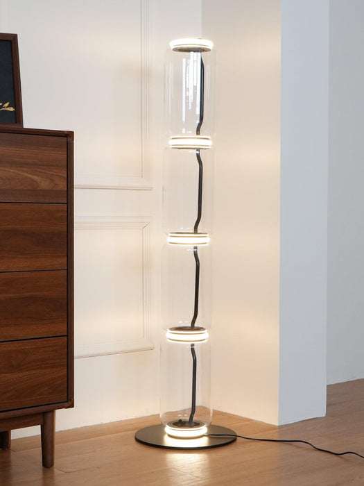 Bamboo Glass Floor Lamp - DWHOME