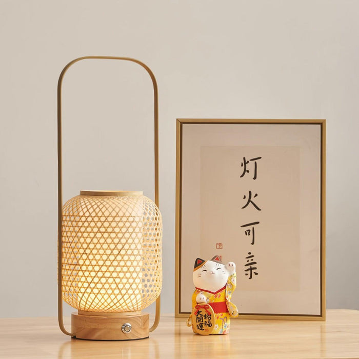 Bamboo Lantern Table Lamp-DWHOME