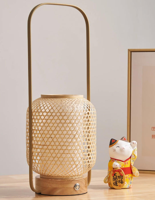 Bamboo Lantern Table Lamp-DWHOME
