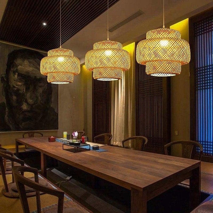 Bamboo Pendant Light-DWHOME