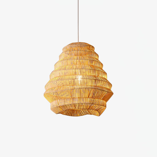 Bamboo Spiral Pendant Lamp.