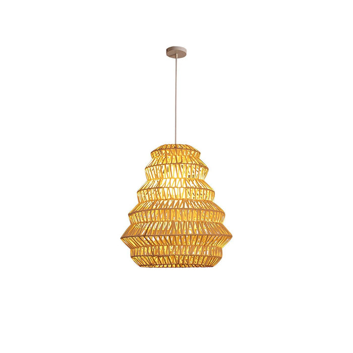 Bamboo Spiral Pendant Lamp-DWHOME