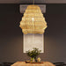 Bamboo Spiral Pendant Lamp-DWHOME