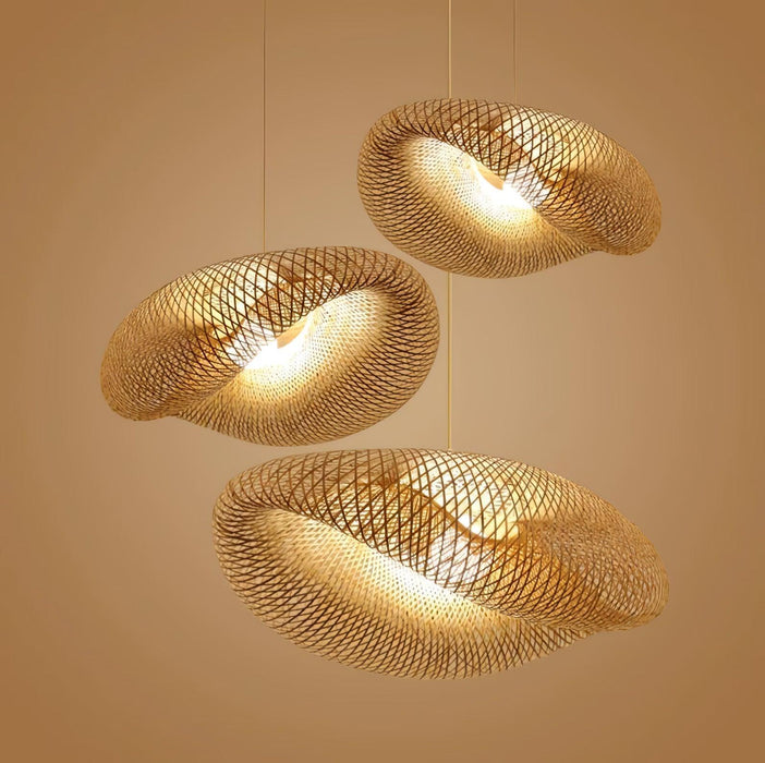 Bamboo Weaving Pendant Lamp-DWHOME