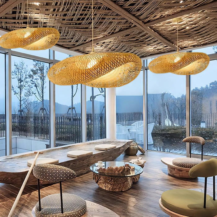 Bamboo Weaving Pendant Lamp-DWHOME