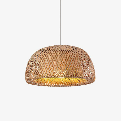 "Lampe suspendue tressée en bambou-DWHOME"