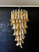 Petals Spiral Murano Amber Chandelier-DWHOME