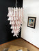 Petals Spiral Murano Pink Chandelier-DWHOME