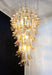 Petals Spiral Murano Transparent Chandelier-DWHOME