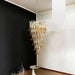 Petals Spiral Murano Transparent Chandelier-DWHOME