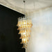 Petals Spiral Murano Transparent Chandelier-DWHOME