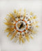 Beautifully Murano Palmette Amber Transparent Chandelier-DWHOME