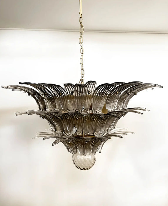 Beautifully Murano Palmette Smoked Chandelier-DWHOME
