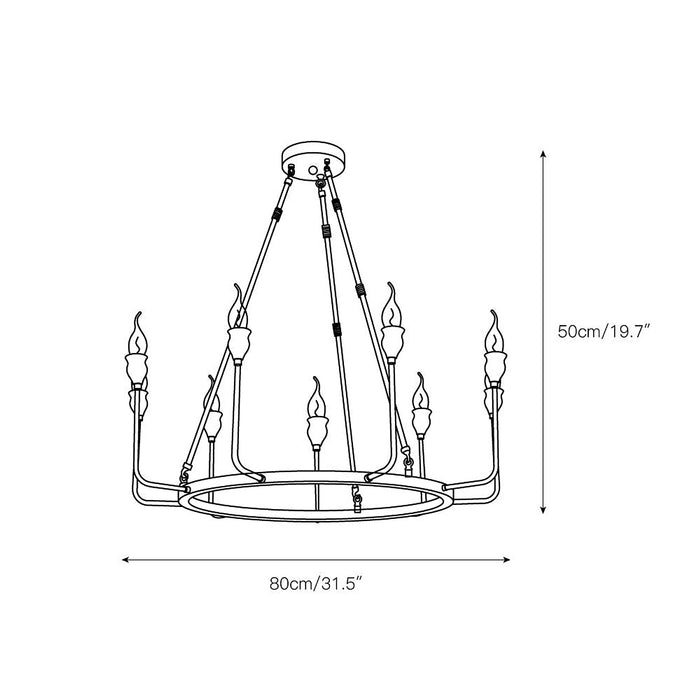 Berlin Candle Chandelier-DWHOME
