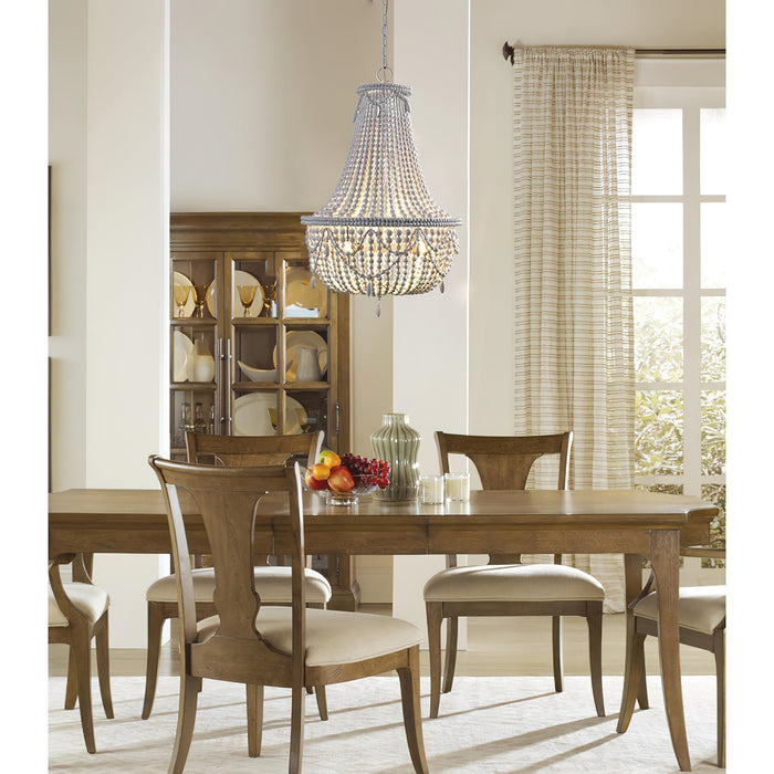Betsey Wood Bead Chandelier-DWHOME