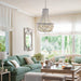 Betsey Wood Bead Chandelier-DWHOME