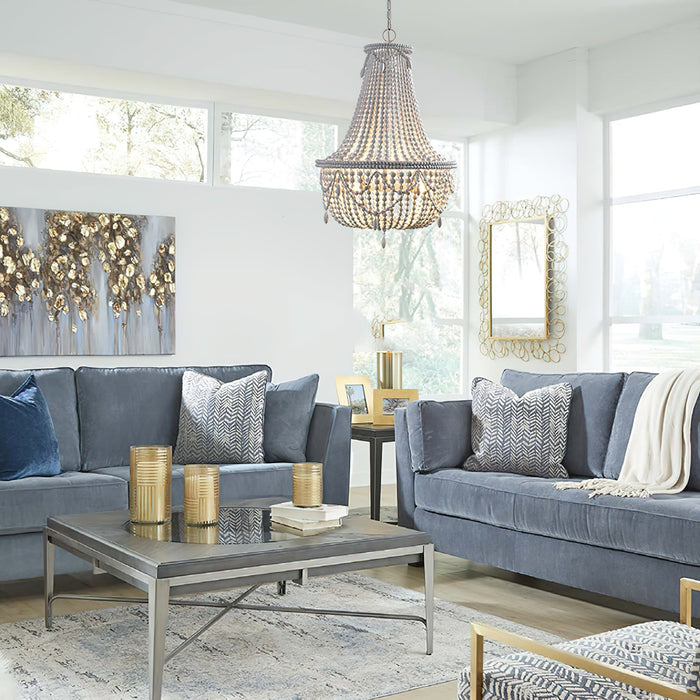 Betsey Wood Bead Chandelier-DWHOME