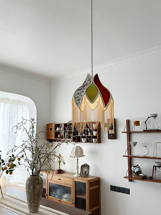 Bette Fringed Pendant Lamp-DWHOME